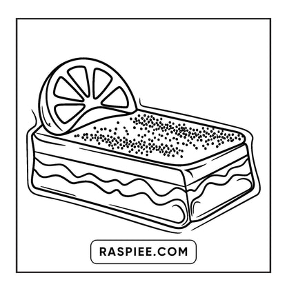 88 Bold and Easy Dessert Coloring Pages