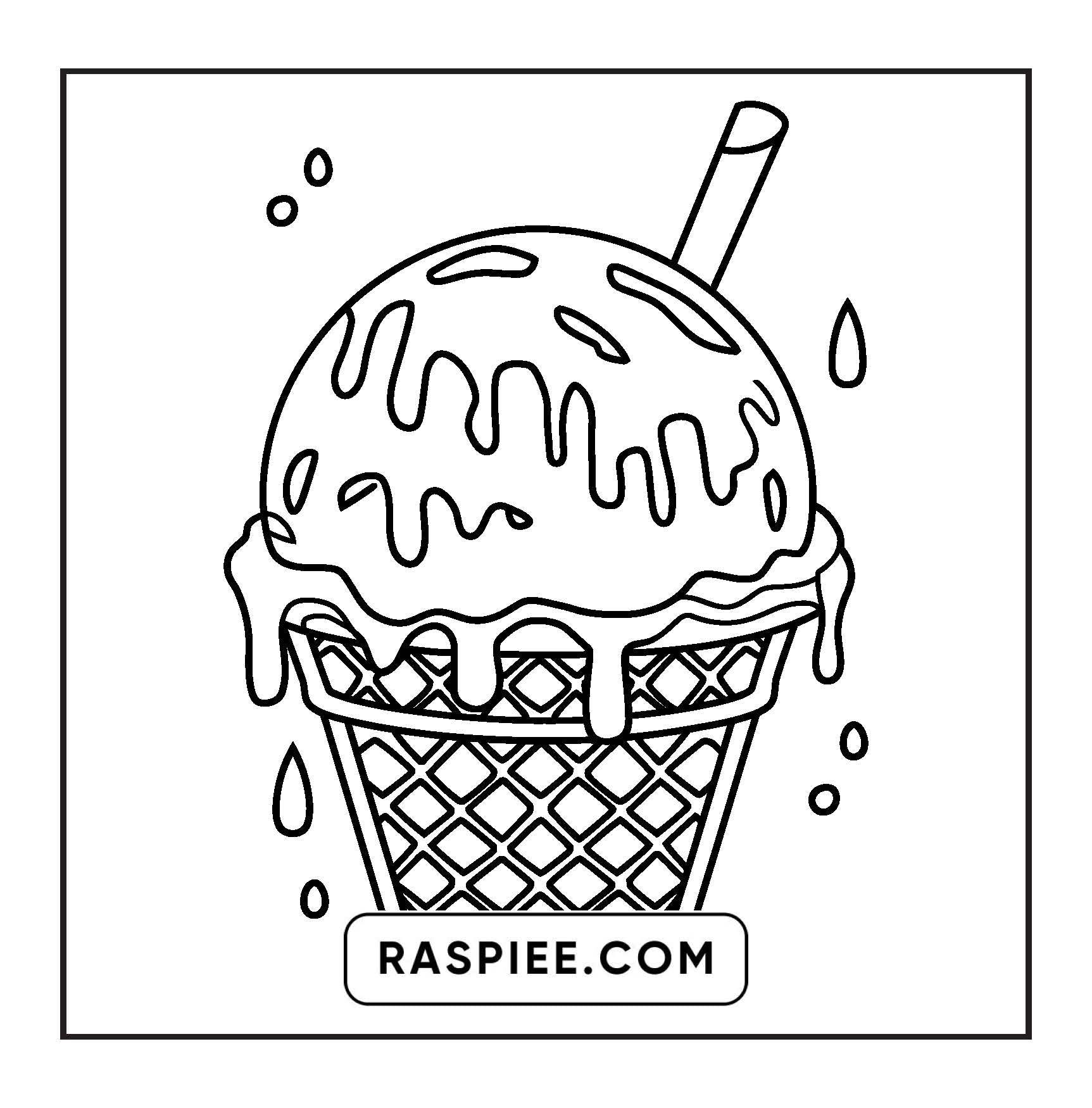 88 Bold and Easy Dessert Coloring Pages