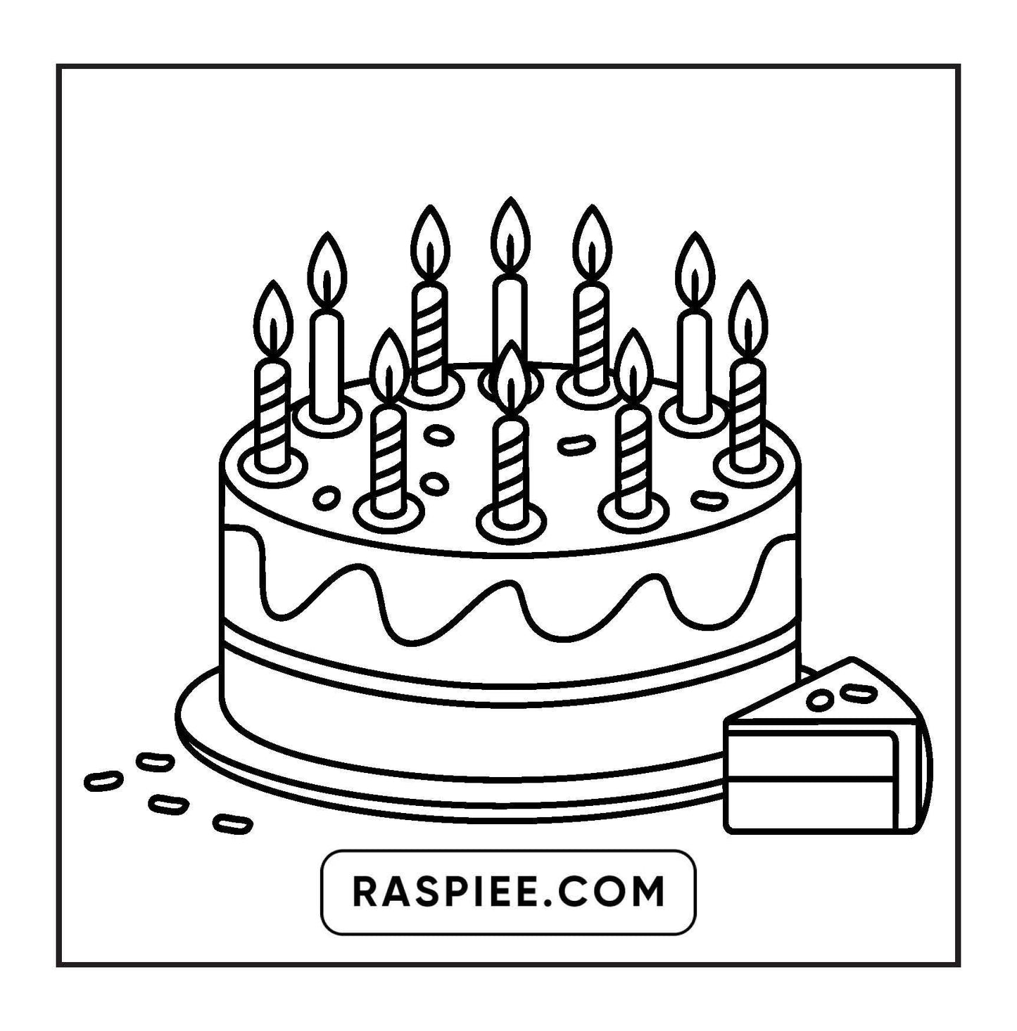 88 Bold and Easy Dessert Coloring Pages