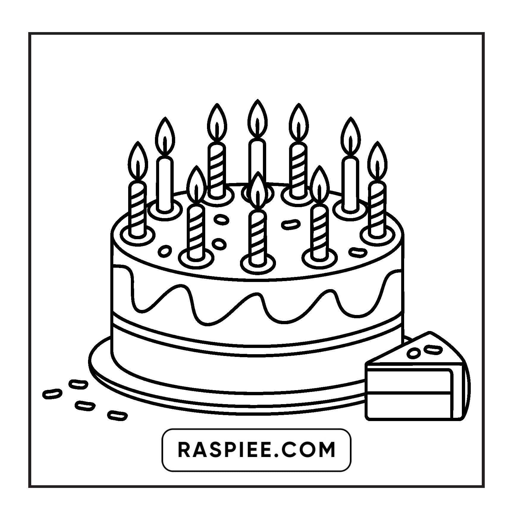 88 Bold and Easy Dessert Coloring Pages