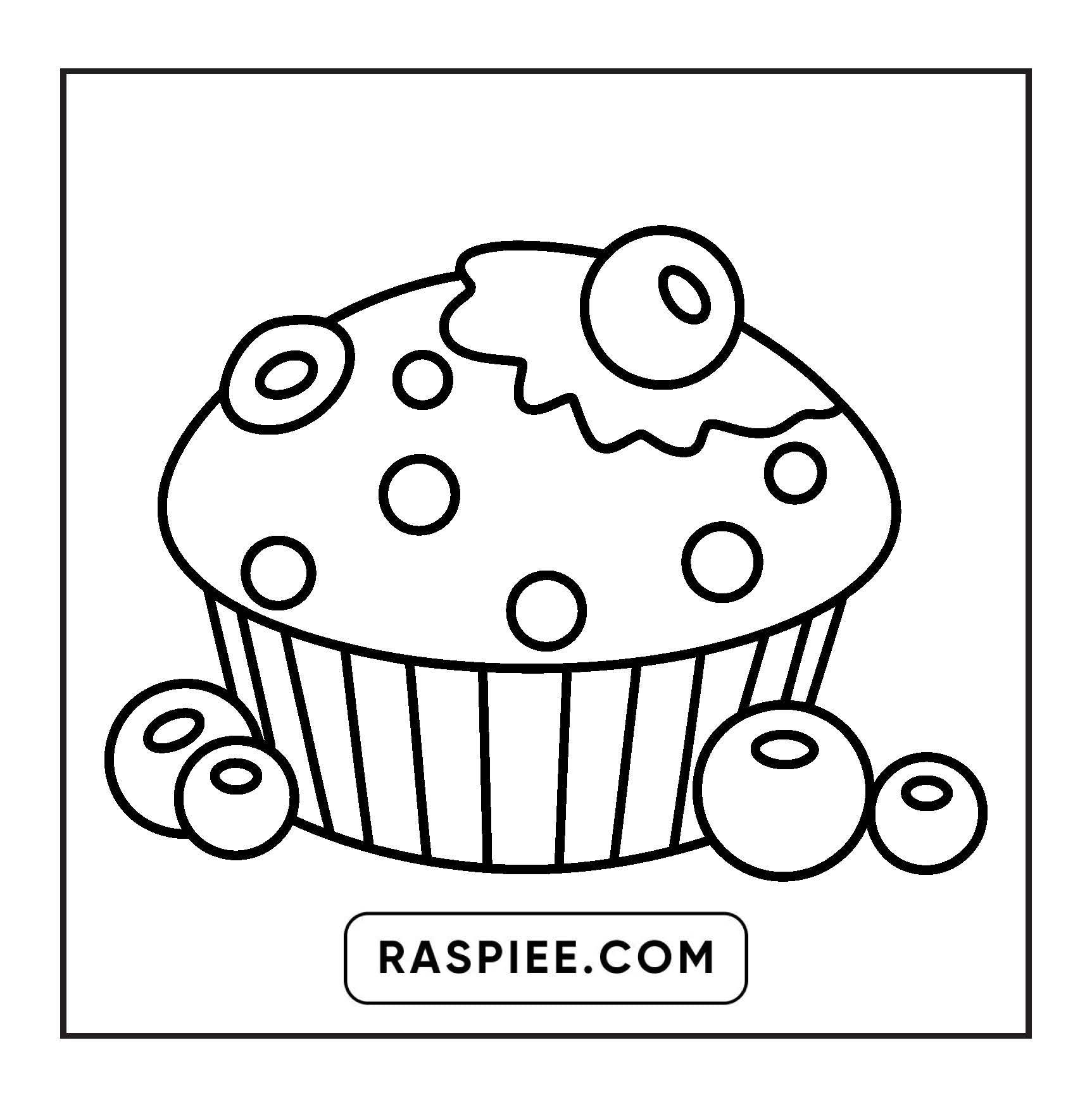 88 Bold and Easy Dessert Coloring Pages