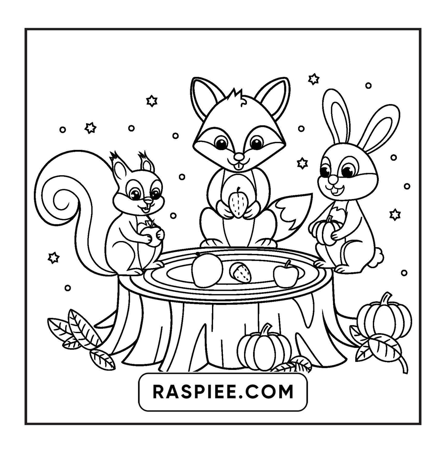 108 Bold and Easy Thanksgiving Coloring Pages Printable PDF Instant Download