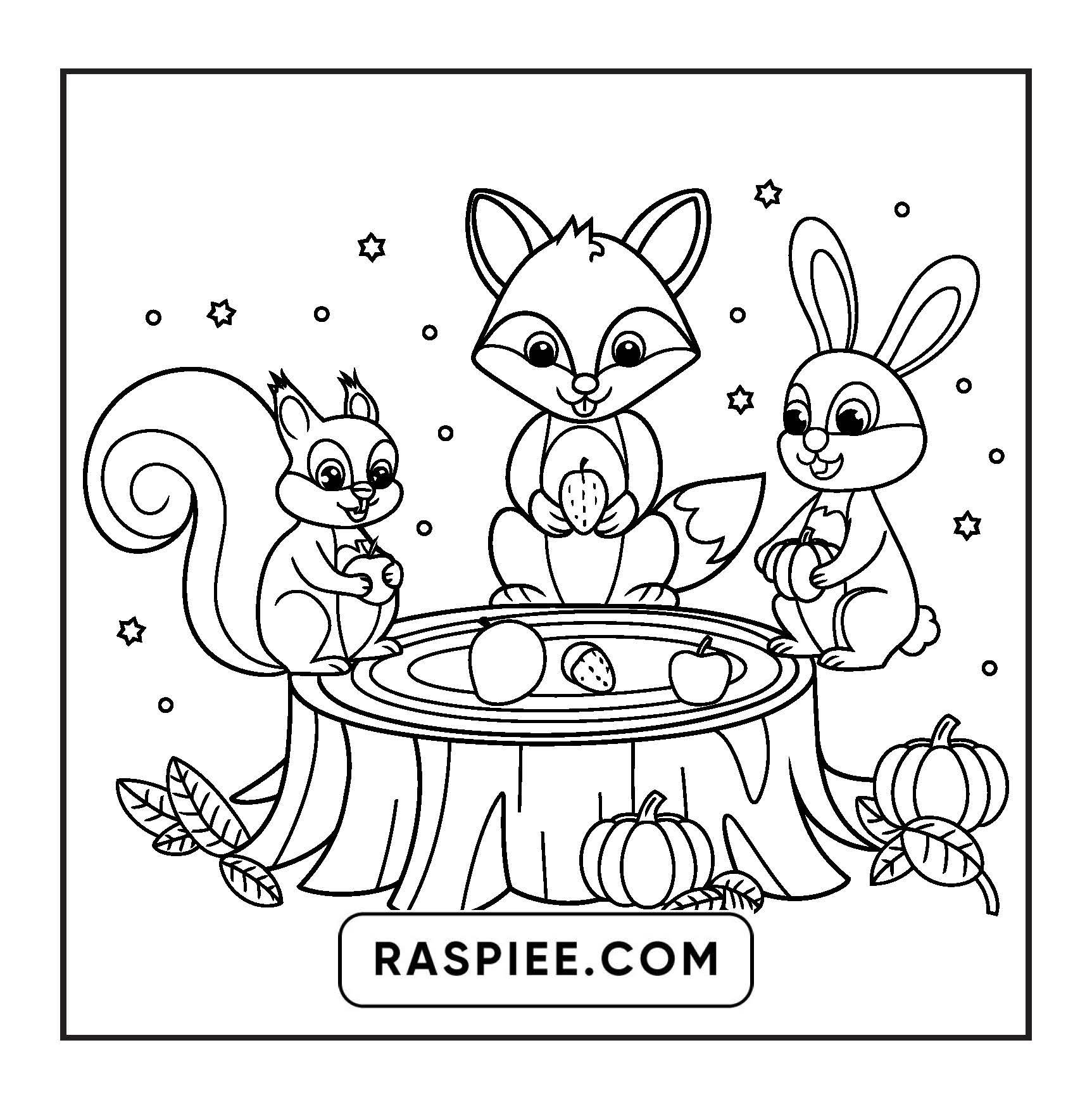 108 Bold and Easy Thanksgiving Coloring Pages Printable PDF Instant Download