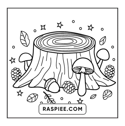 108 Bold and Easy Thanksgiving Coloring Pages Printable PDF Instant Download