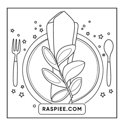 108 Bold and Easy Thanksgiving Coloring Pages Printable PDF Instant Download