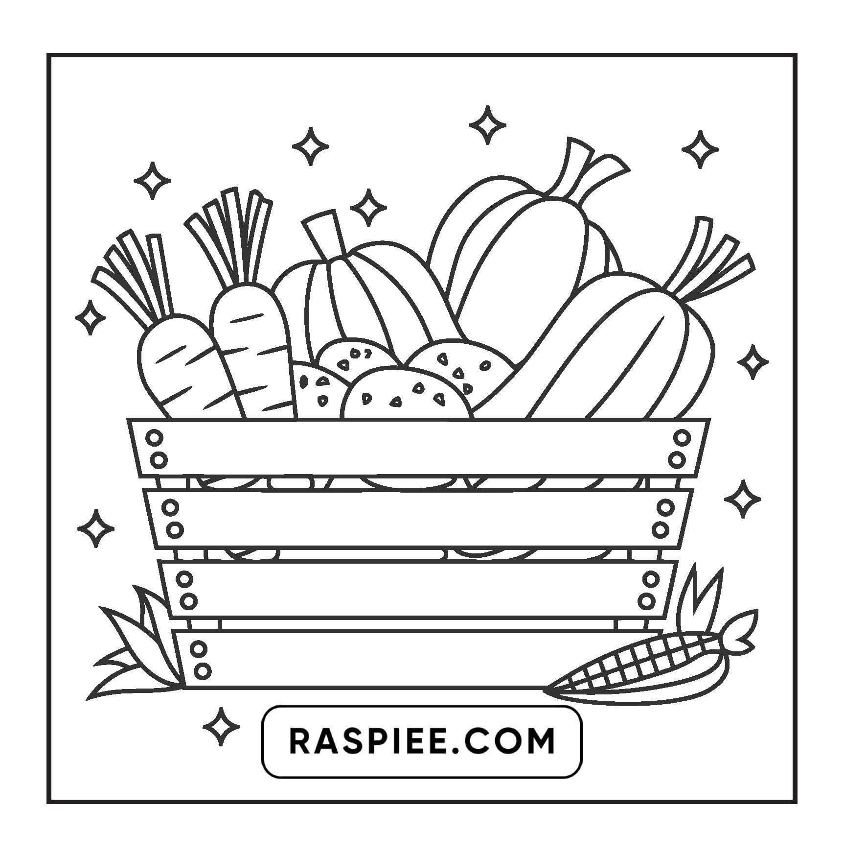108 Bold and Easy Thanksgiving Coloring Pages Printable PDF Instant Download