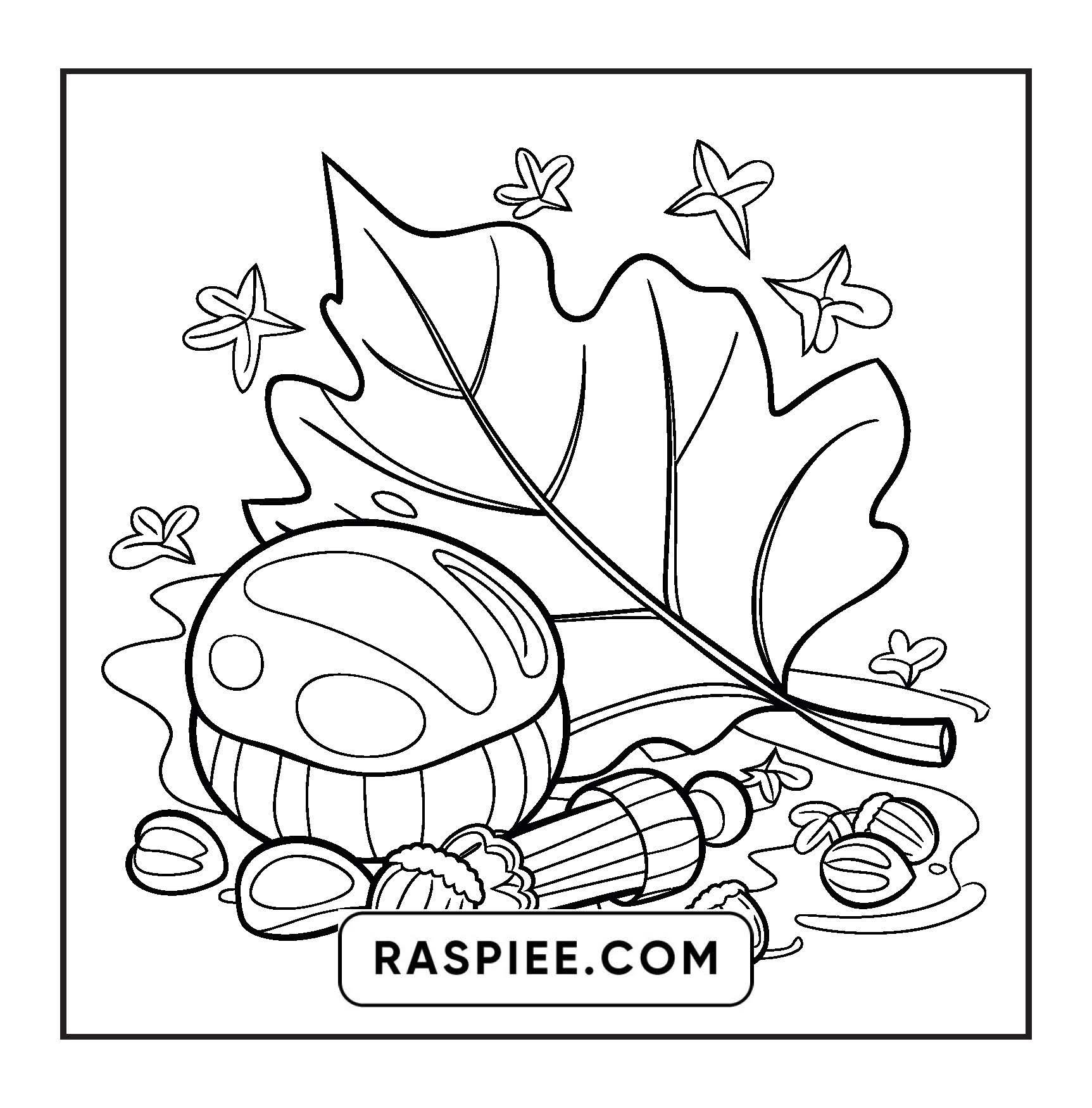 108 Bold and Easy Thanksgiving Coloring Pages Printable PDF Instant Download