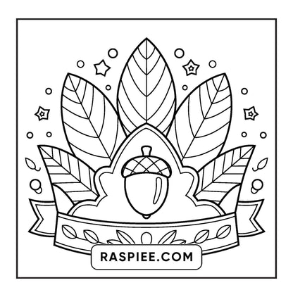 108 Bold and Easy Thanksgiving Coloring Pages Printable PDF Instant Download