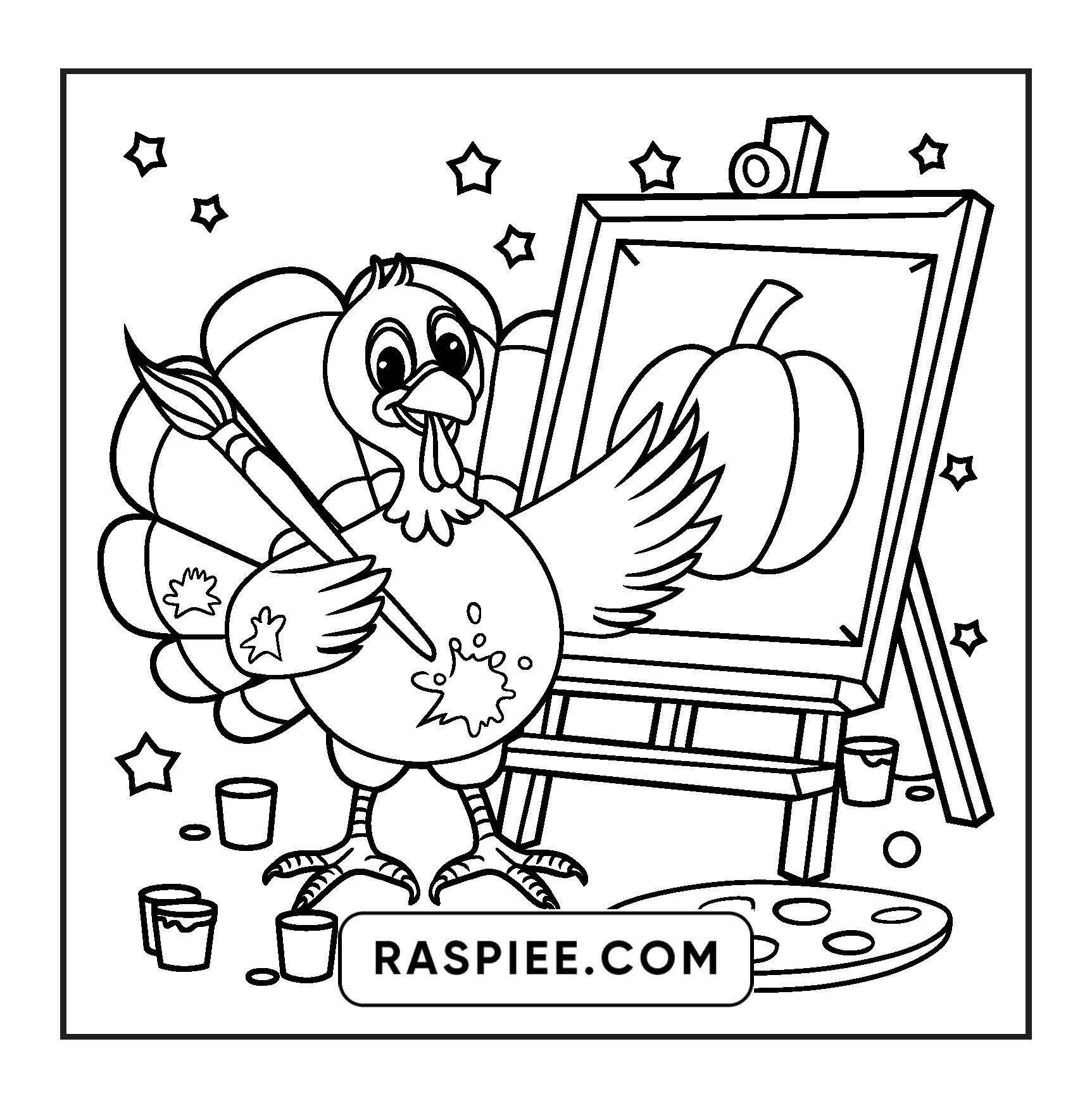 108 Bold and Easy Thanksgiving Coloring Pages Printable PDF Instant Download