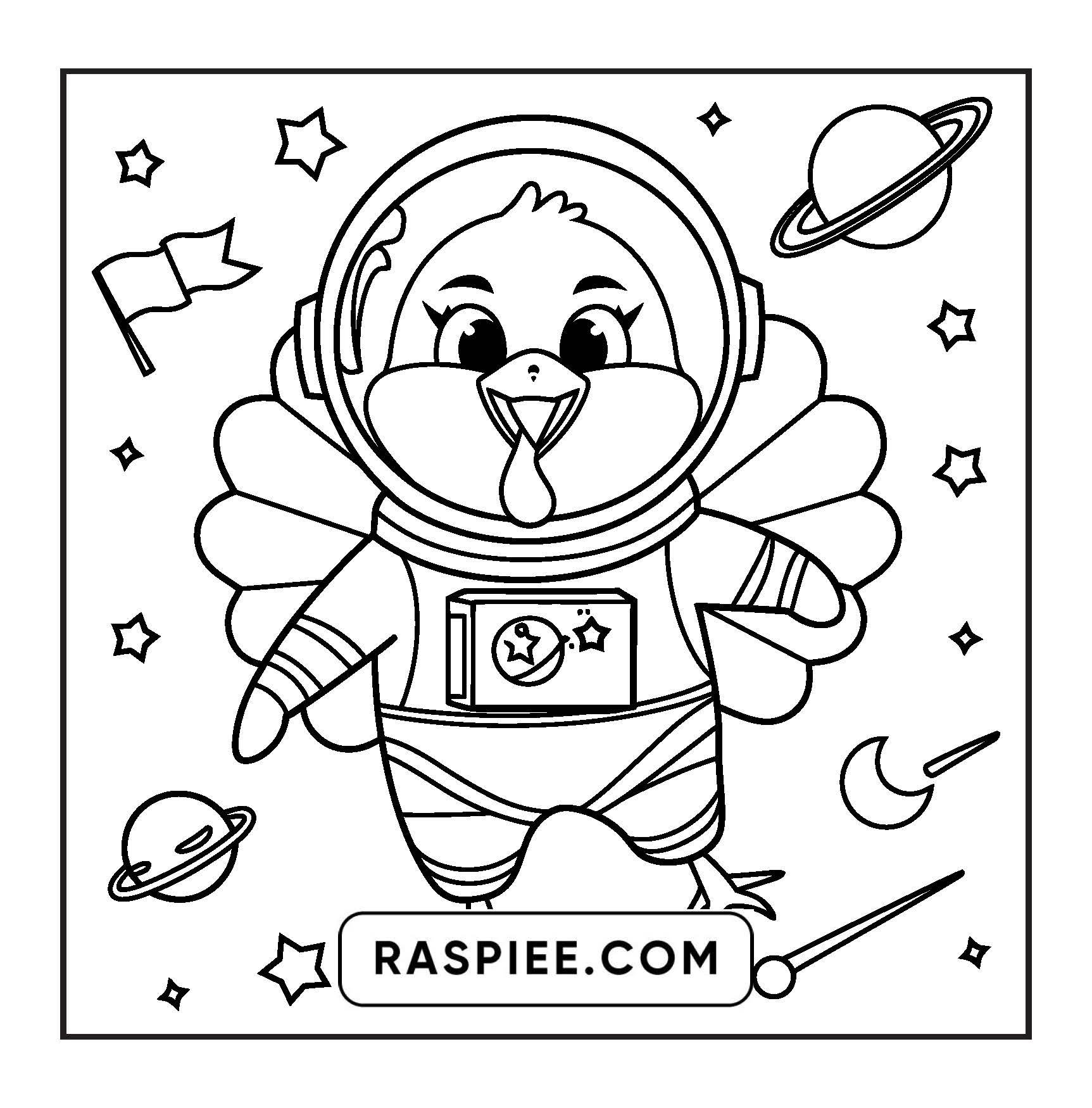 108 Bold and Easy Thanksgiving Coloring Pages Printable PDF Instant Download