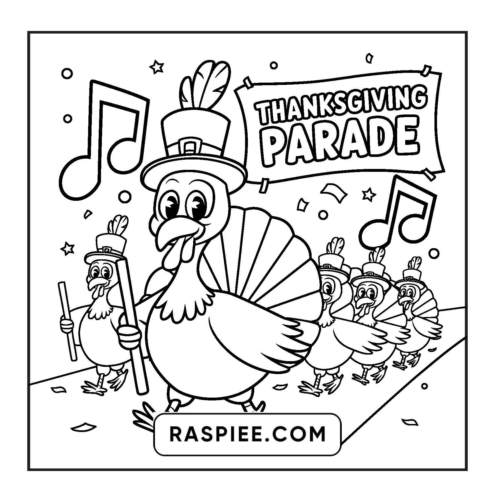 108 Bold and Easy Thanksgiving Coloring Pages Printable PDF Instant Download
