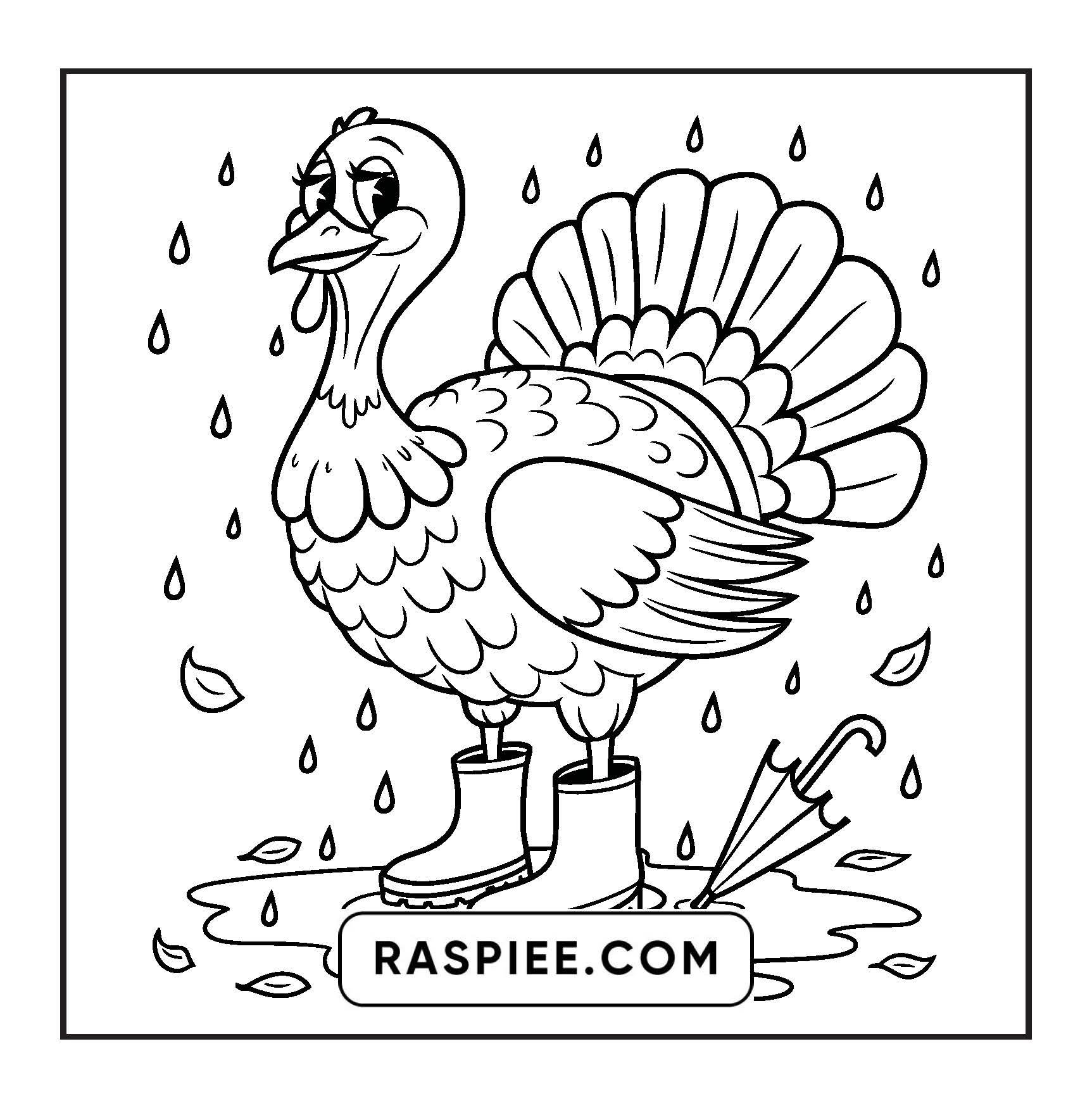 108 Bold and Easy Thanksgiving Coloring Pages Printable PDF Instant Download