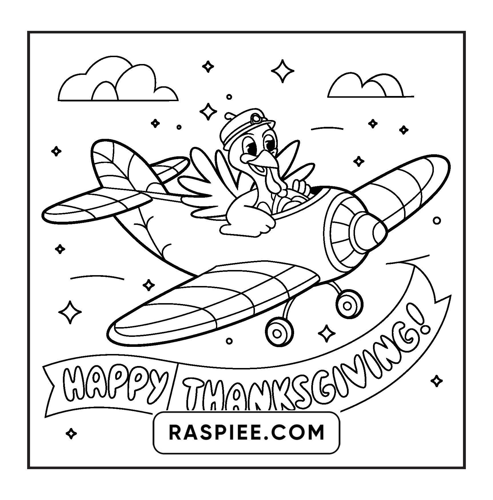 108 Bold and Easy Thanksgiving Coloring Pages Printable PDF Instant Download