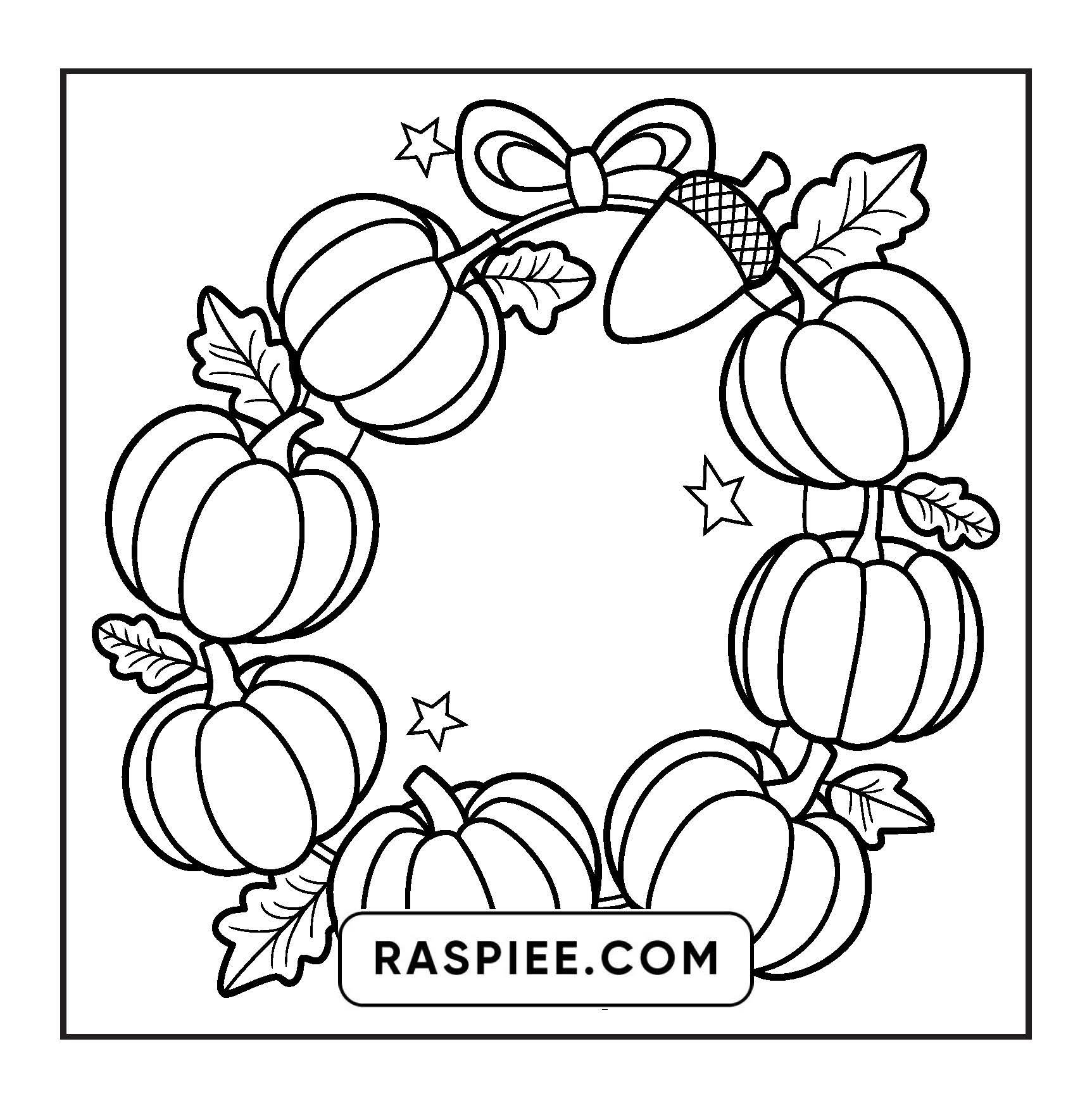 108 Bold and Easy Thanksgiving Coloring Pages Printable PDF Instant Download