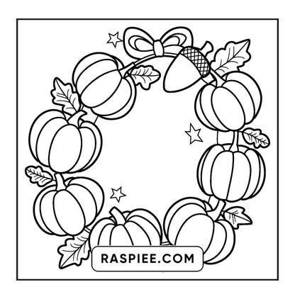 108 Bold and Easy Thanksgiving Coloring Pages Printable PDF Instant Download