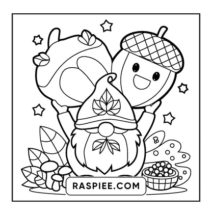 108 Bold and Easy Thanksgiving Coloring Pages Printable PDF Instant Download