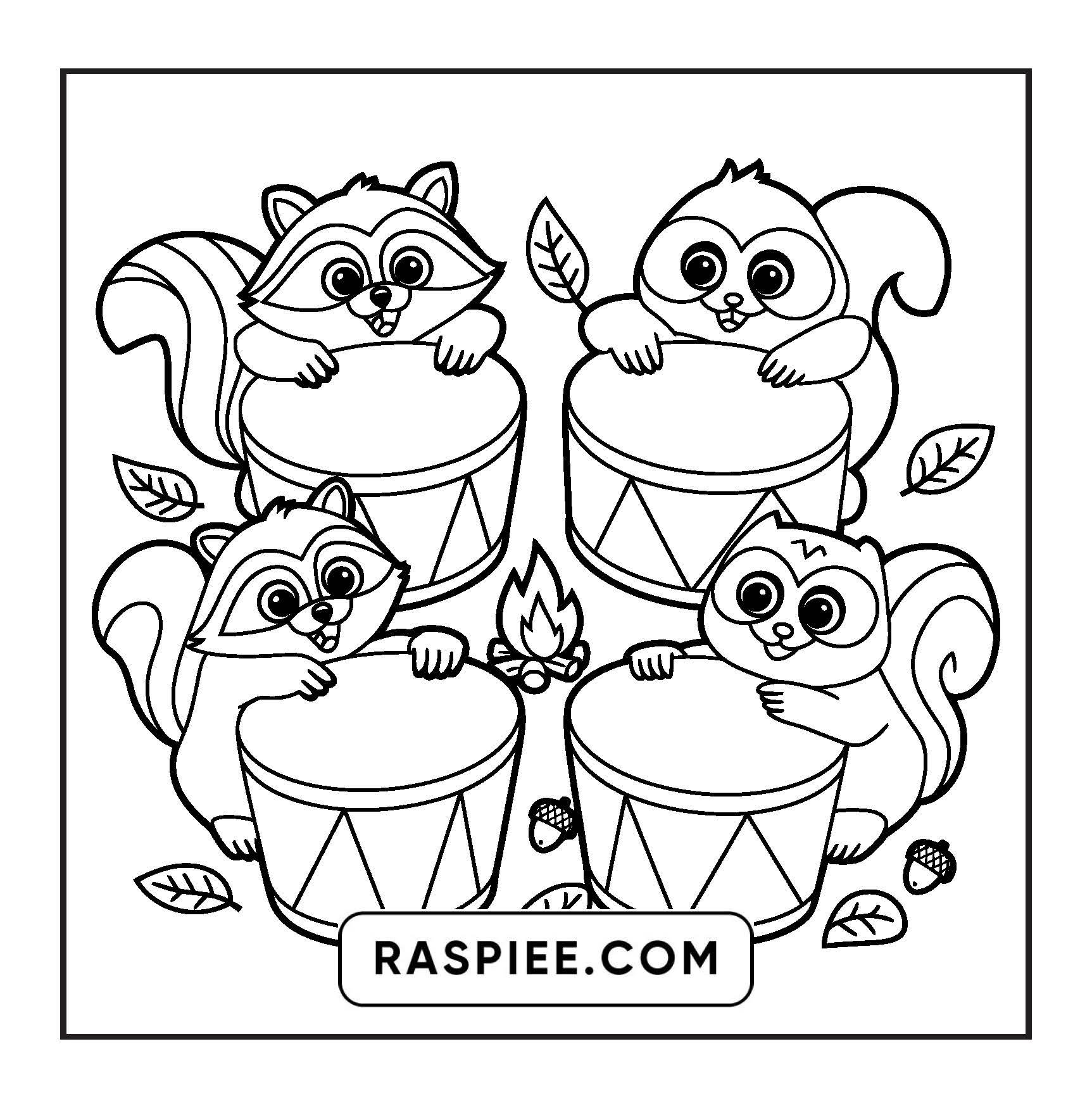 108 Bold and Easy Thanksgiving Coloring Pages Printable PDF Instant Download