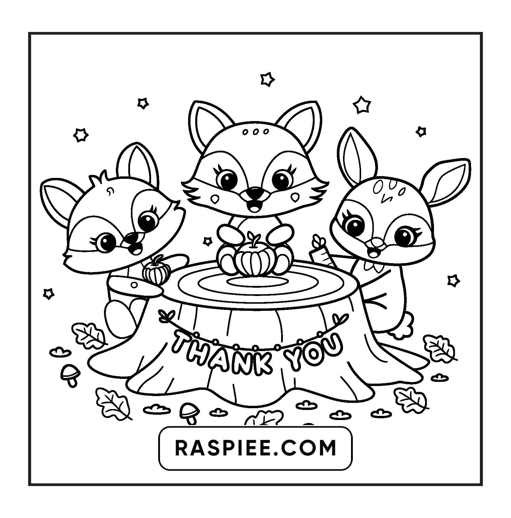 108 Bold and Easy Thanksgiving Coloring Pages Printable PDF Instant Download