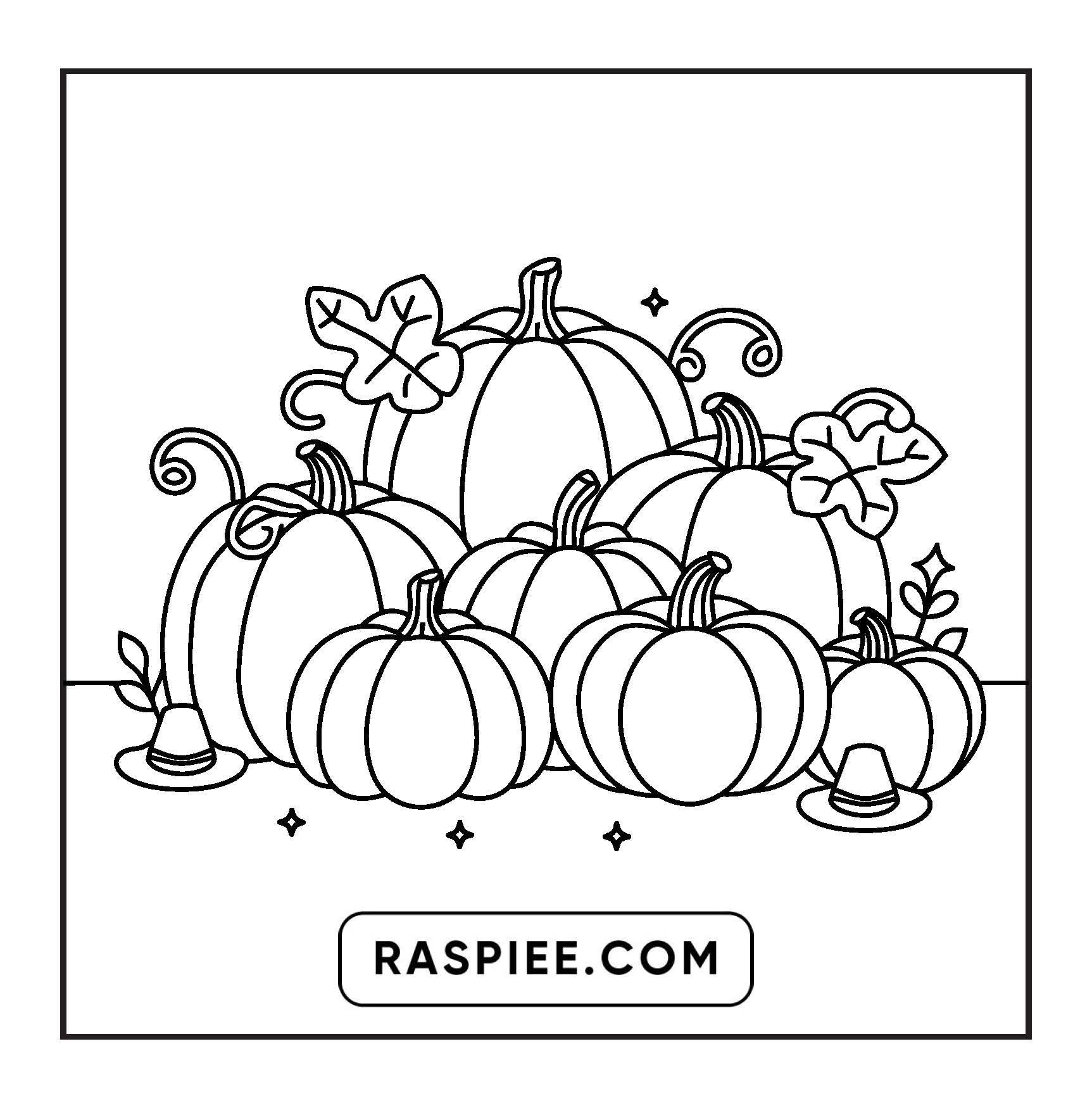 108 Bold and Easy Thanksgiving Coloring Pages Printable PDF Instant Download