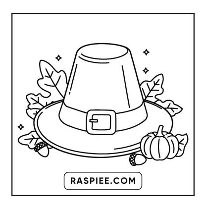 108 Bold and Easy Thanksgiving Coloring Pages Printable PDF Instant Download