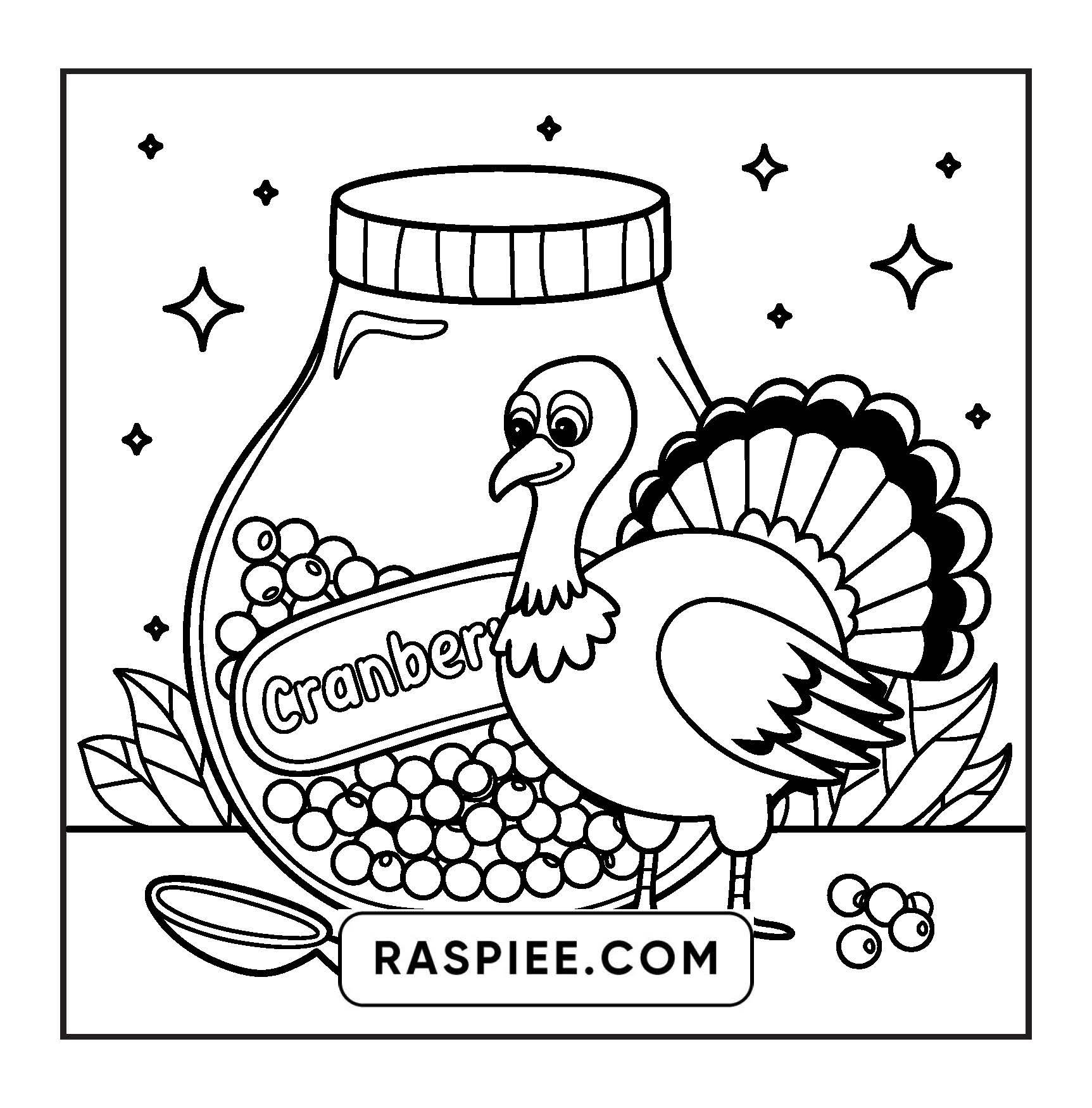 108 Bold and Easy Thanksgiving Coloring Pages Printable PDF Instant Download