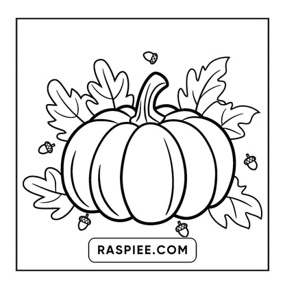 108 Bold and Easy Thanksgiving Coloring Pages Printable PDF Instant Download