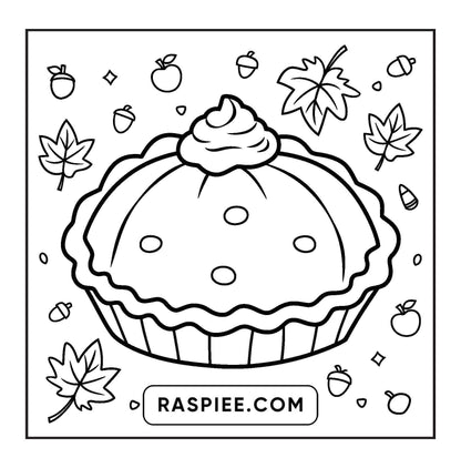 108 Bold and Easy Thanksgiving Coloring Pages Printable PDF Instant Download