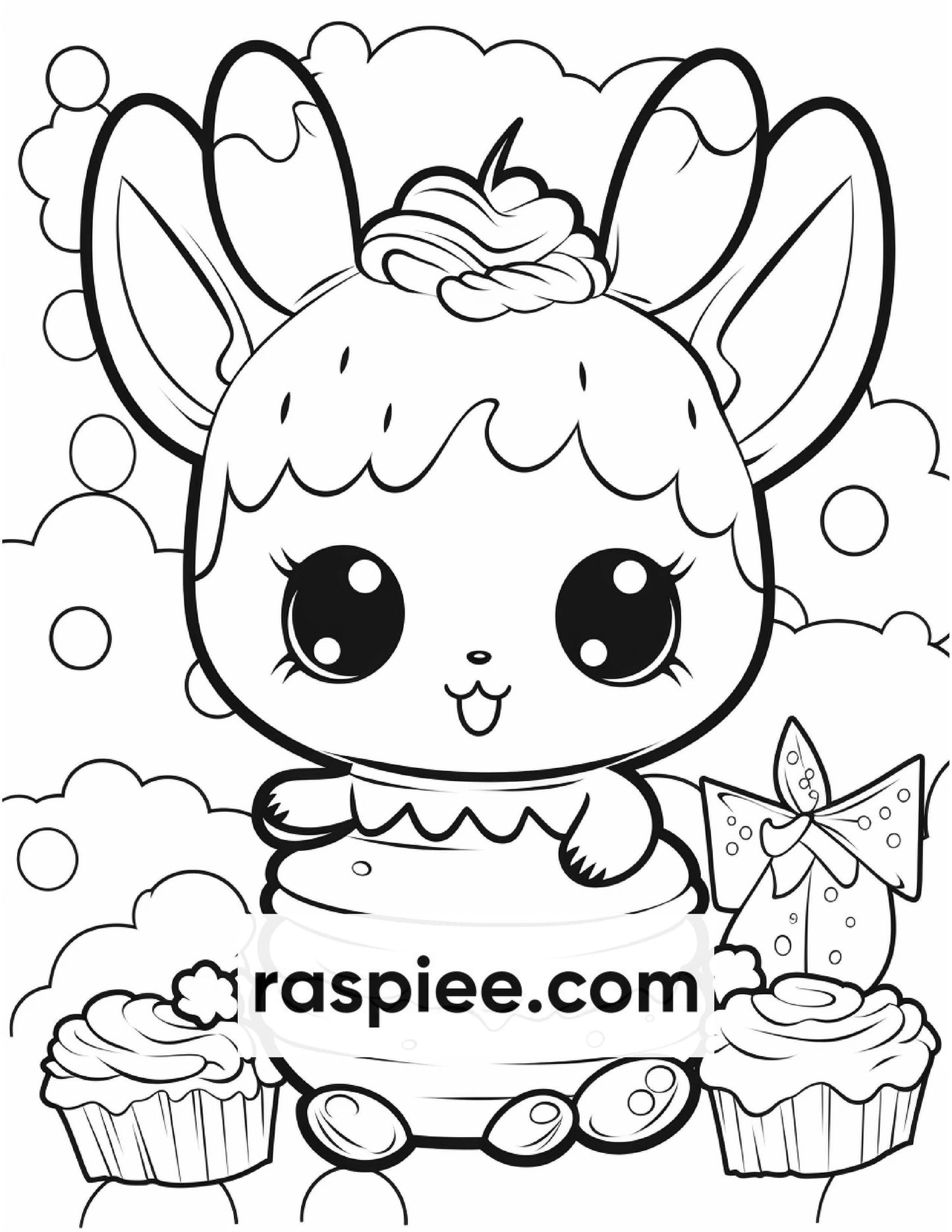 200 Kawaii Food Coloring Pages for Kids, Fun Homeschool Activities, Printable PDF Instant Download