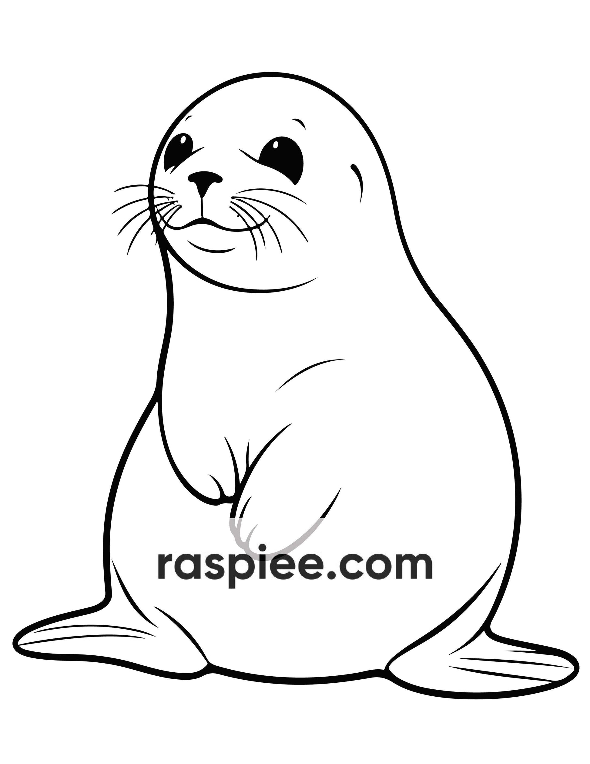 230 Ocean Animal Coloring Pages for Kids, Educational Preschool Printable PDF Instant Download