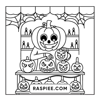 77 Bold and Easy Spooky Shop Coloring Pages Printable PDF Instant Download