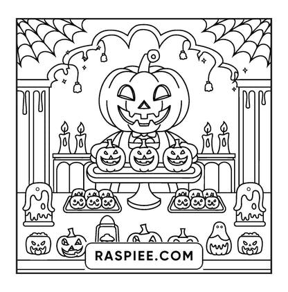 77 Bold and Easy Spooky Shop Coloring Pages Printable PDF Instant Download