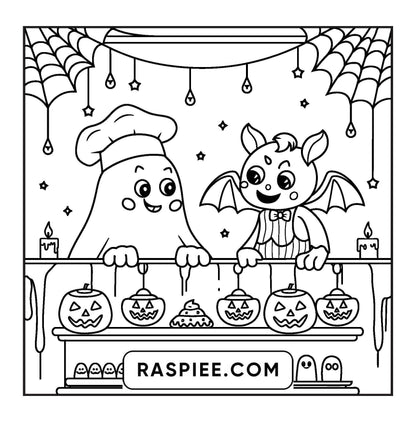 77 Bold and Easy Spooky Shop Coloring Pages Printable PDF Instant Download