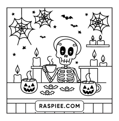 77 Bold and Easy Spooky Shop Coloring Pages Printable PDF Instant Download
