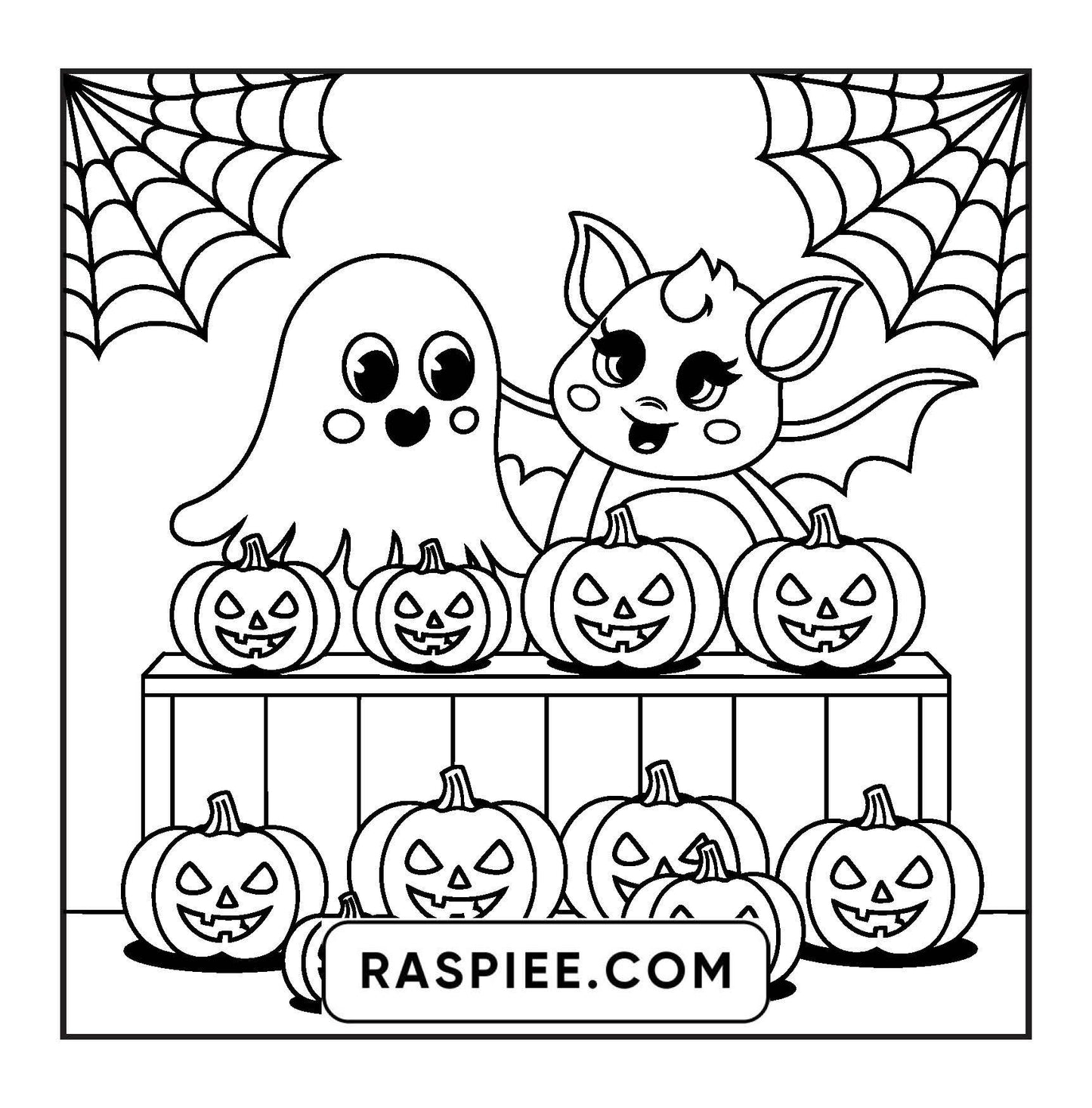 77 Bold and Easy Spooky Shop Coloring Pages Printable PDF Instant Download
