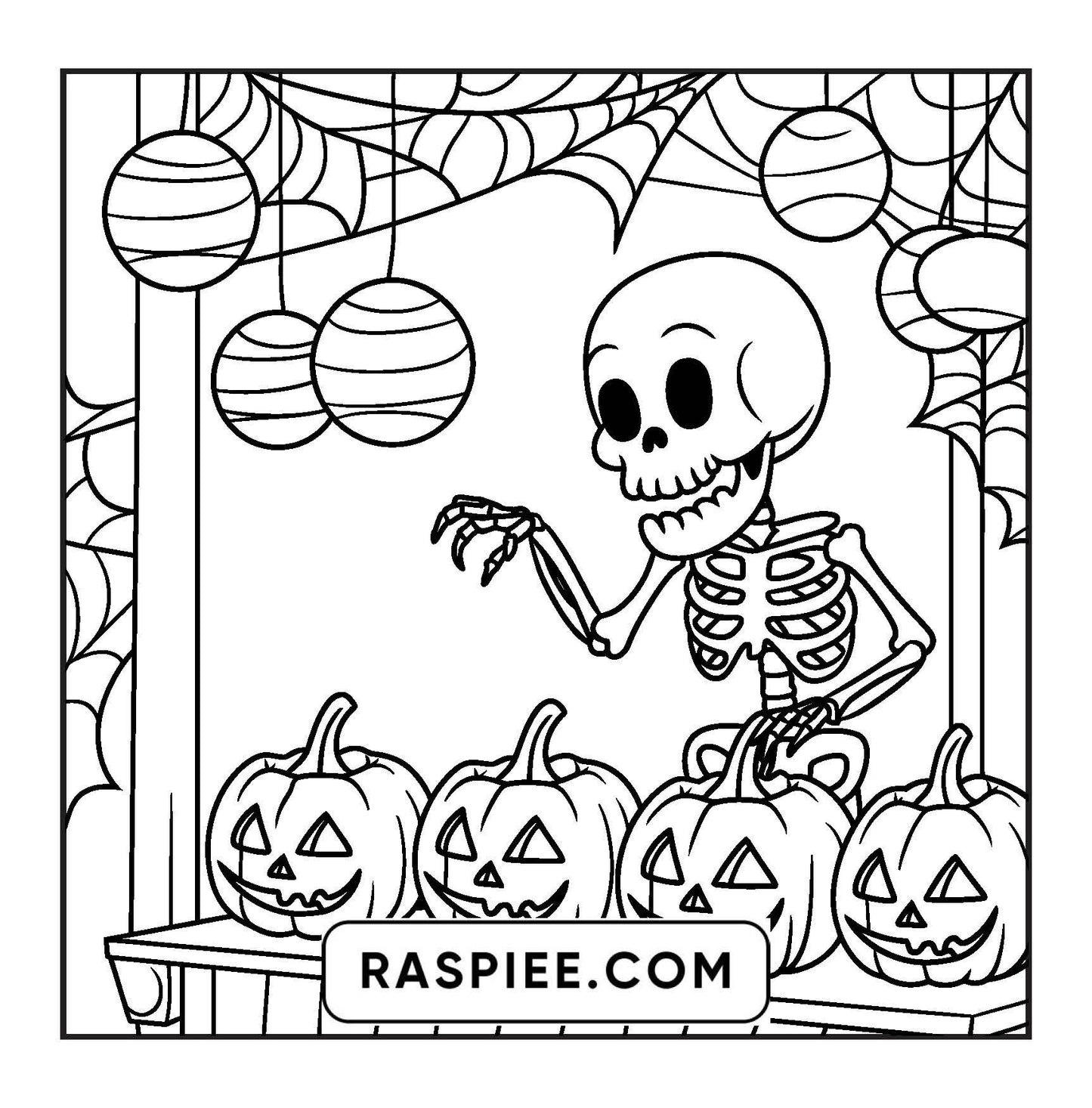 77 Bold and Easy Spooky Shop Coloring Pages Printable PDF Instant Download