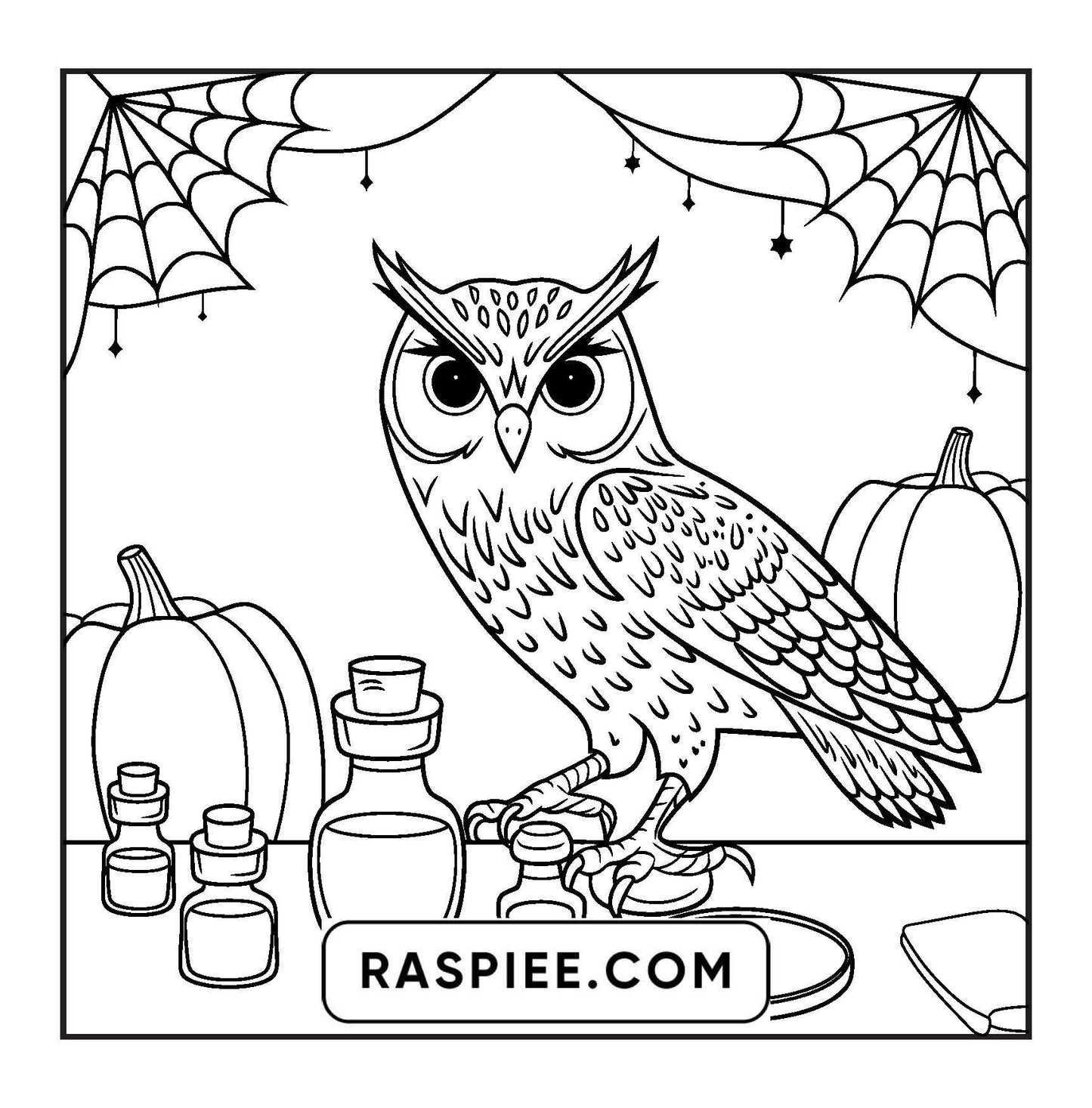 77 Bold and Easy Spooky Shop Coloring Pages Printable PDF Instant Download