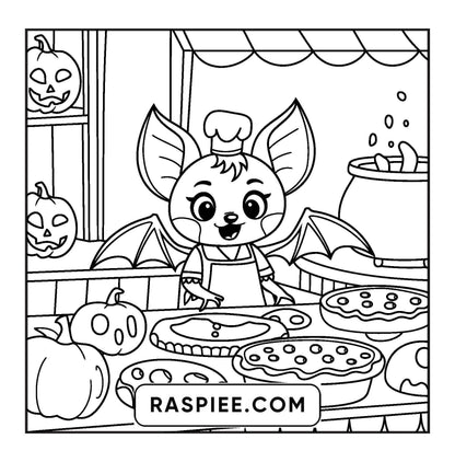 77 Bold and Easy Spooky Shop Coloring Pages Printable PDF Instant Download